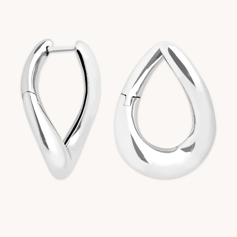 Flash Sale On Stunning Jewelry – Don't Miss Out Molten Large Hoops in Silver