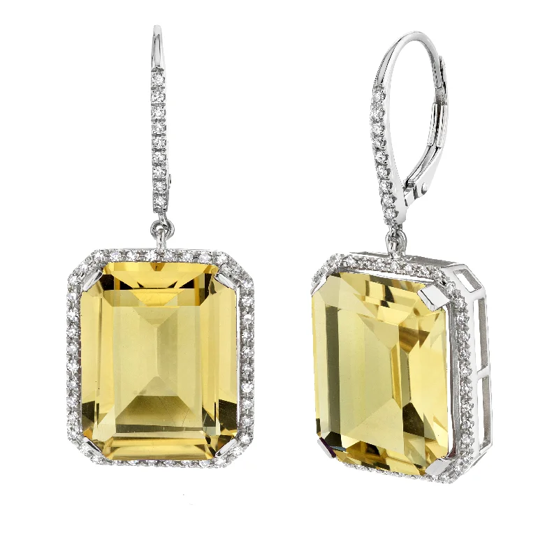 Seasonal Jewelry Sale – Upgrade Your Style Today YELLOW TOPAZ PORTRAIT  EARRINGS