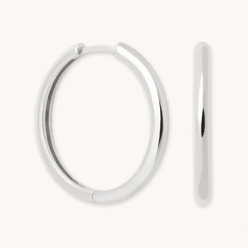Waterproof Stainless Steel Jewelry For Lasting Beauty Essential Large Hoops in Silver Waterproof Stainless Steel Jewelry For Lasting Beauty Essential Large Hoops in Silver
