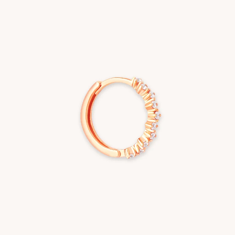 Unique Jewelry Designs Now At Discounted Rates Cluster Hoop 11.5mm in Rose Gold