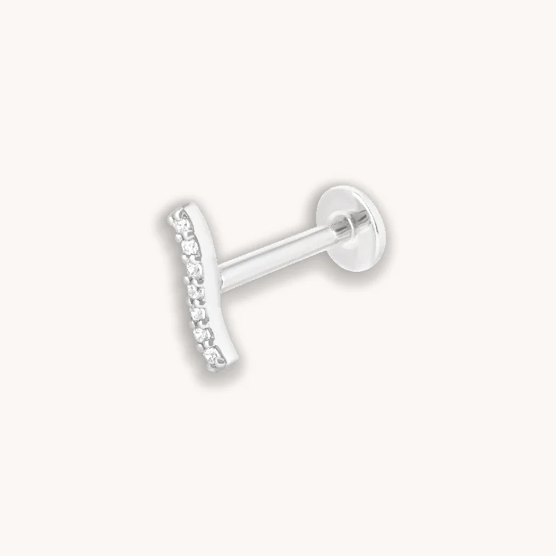 Shop Jewelry That Shines Without The High Price Topaz Wave Piercing Stud 6mm in Solid White Gold Shop Jewelry That Shines Without The High Price Topaz Wave Piercing Stud 6mm in Solid White Gold