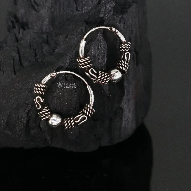 Limited-Stock Jewelry Sale – Shop Before It's Gone Traditional design stylish 925 sterling silver handmade hoops earrings bali ,pretty gifting bali tribal jewelry india s1212 Limited-Stock Jewelry Sale – Shop Before It's Gone Traditional design stylish 925 sterling silver handmade hoops earrings bali ,pretty gifting bali tribal jewelry india s1212