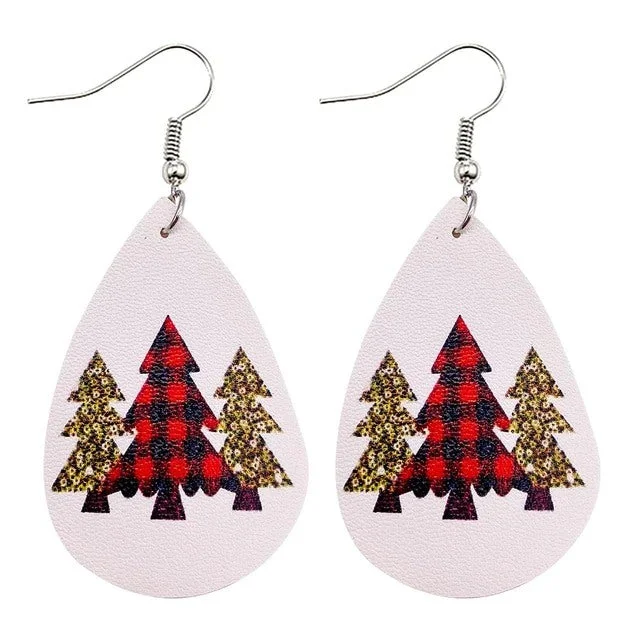 Seasonal Jewelry Deals – Elevate Your Style White Christmas Tree Drop Earrings