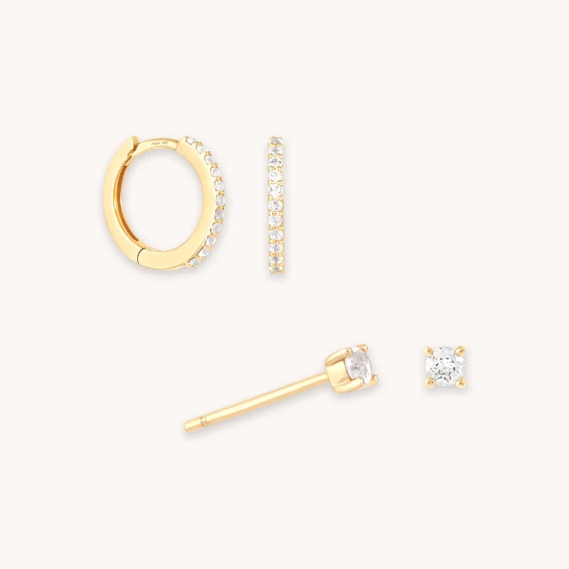 Elevate Your Jewelry Collection With Limited-Time Savings White Topaz Gift Set in Solid Gold Elevate Your Jewelry Collection With Limited-Time Savings White Topaz Gift Set in Solid Gold