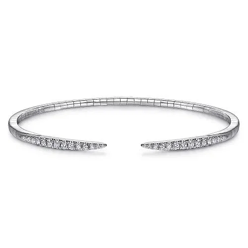 Best Jewelry Deals – Shop Premium Pieces At Great Prices 14K White Gold Split Diamond Spike Bangle Best Jewelry Deals – Shop Premium Pieces At Great Prices 14K White Gold Split Diamond Spike Bangle