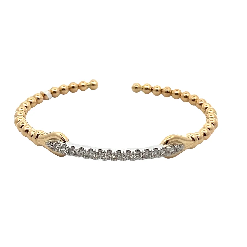 Best Jewelry Sale – Shop Exclusive Designs Now 14K White & Yellow Gold Bujukan Diamond Split Bangle Bracelet Best Jewelry Sale – Shop Exclusive Designs Now 14K White & Yellow Gold Bujukan Diamond Split Bangle Bracelet