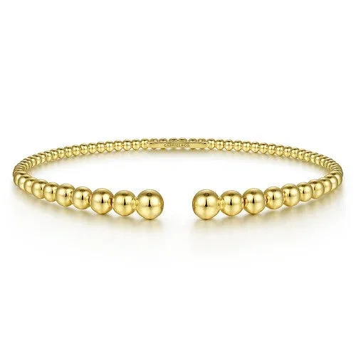 Fine Jewelry, Limited-Time Offers Available 14K Yellow Gold Bujukan Open Bangle