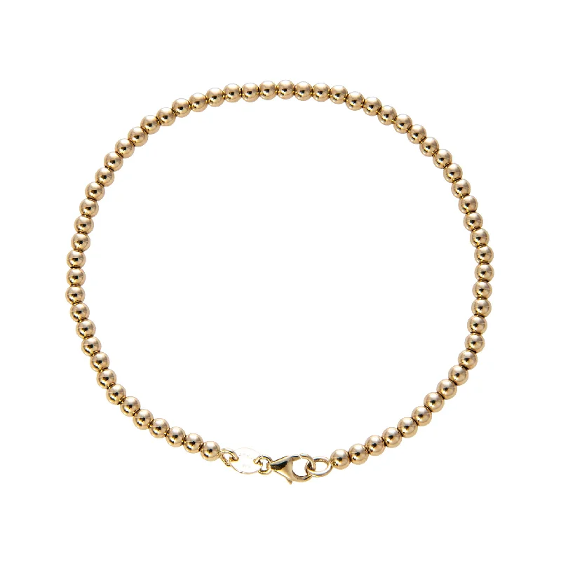 Trending Jewelry Styles Now At Limited-Time Discounts 14K Yellow Gold Italian 3mm Ball Bead Chain Bracelet Trending Jewelry Styles Now At Limited-Time Discounts 14K Yellow Gold Italian 3mm Ball Bead Chain Bracelet