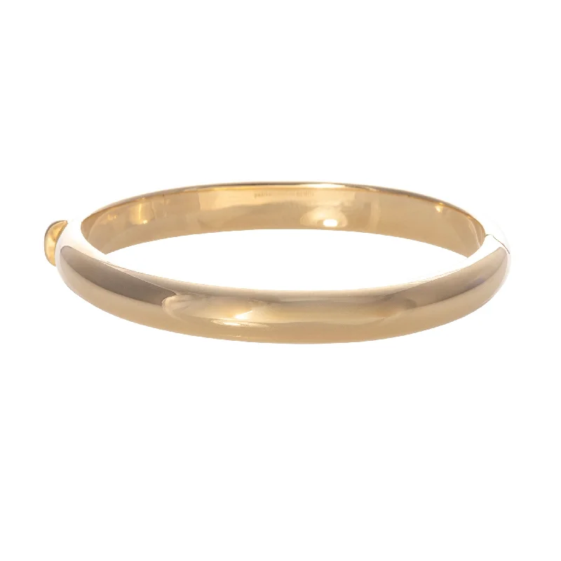 High-Quality Jewelry At A Fraction Of The Cost 14K Yellow Gold Italian Oval 8mm Bangle High-Quality Jewelry At A Fraction Of The Cost 14K Yellow Gold Italian Oval 8mm Bangle
