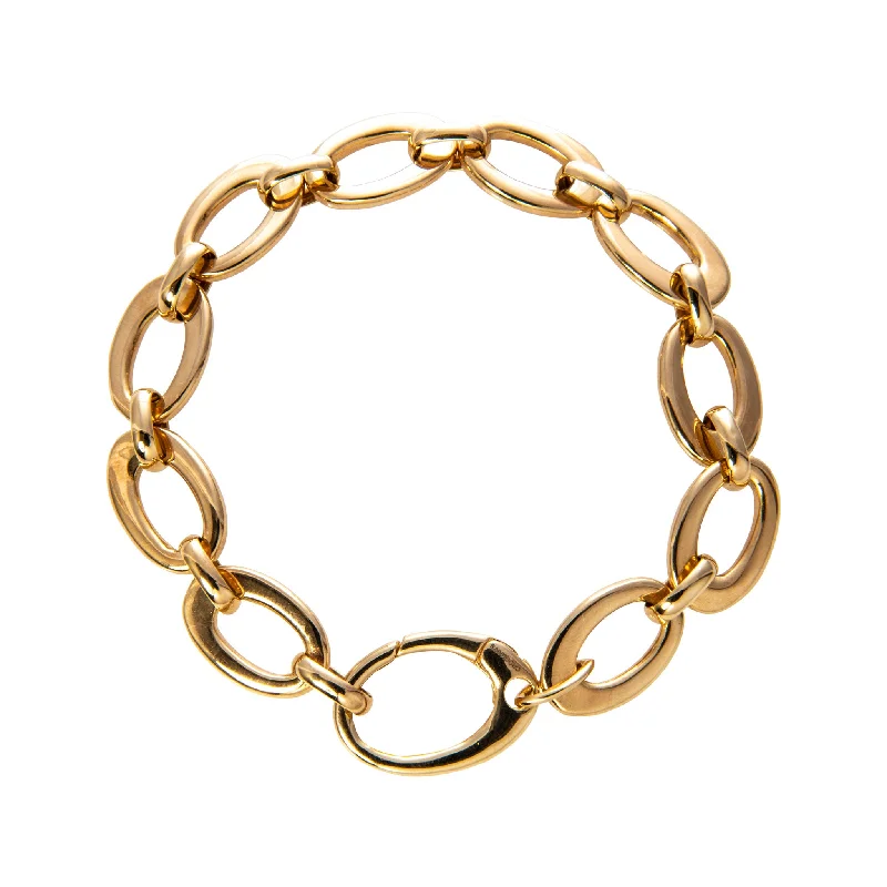 Shop Fine Jewelry With Exclusive Savings 14K Yellow Gold Italian Tapered Oval Link Bracelet Shop Fine Jewelry With Exclusive Savings 14K Yellow Gold Italian Tapered Oval Link Bracelet