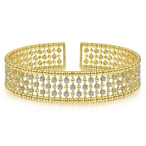 Luxury Jewelry Clearance – Shop Premium Styles Now 14K Yellow Gold Wide Diamond Cage Cuff Bracelet Luxury Jewelry Clearance – Shop Premium Styles Now 14K Yellow Gold Wide Diamond Cage Cuff Bracelet