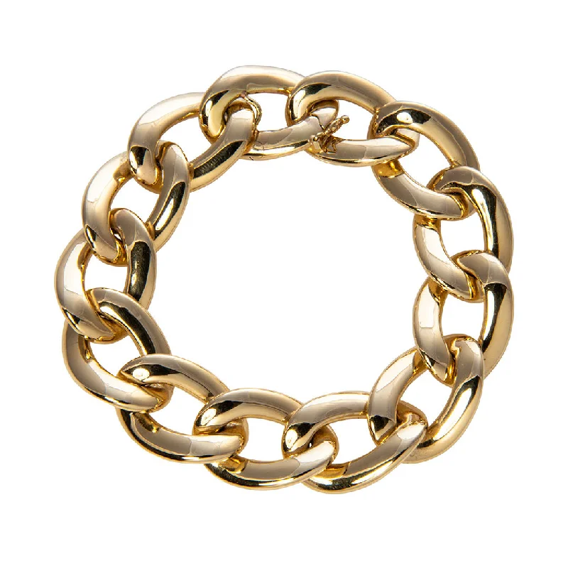 Exclusive Gemstone Jewelry Markdowns – Shop Now 18K Yellow Gold Oval Curb Link Bracelet Exclusive Gemstone Jewelry Markdowns – Shop Now 18K Yellow Gold Oval Curb Link Bracelet