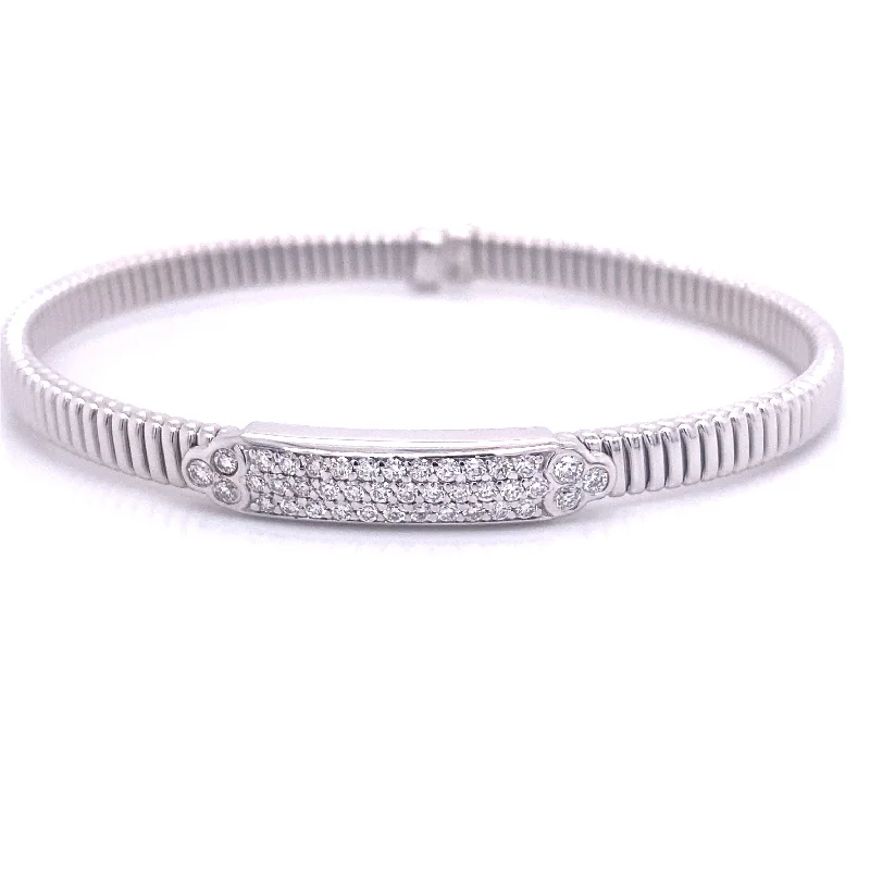 Trending Jewelry Now At Unbeatable Prices Bangle Diamond Bracelet in 18K White Gold (0.55ctw) Trending Jewelry Now At Unbeatable Prices Bangle Diamond Bracelet in 18K White Gold (0.55ctw)