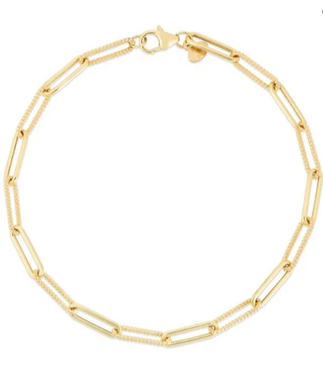 Shop Modern Jewelry Collections With Exclusive Discounts Bremer Jewelry 7.5 inch Paperclip Bracelet in 14K Yellow Gold Shop Modern Jewelry Collections With Exclusive Discounts Bremer Jewelry 7.5 inch Paperclip Bracelet in 14K Yellow Gold