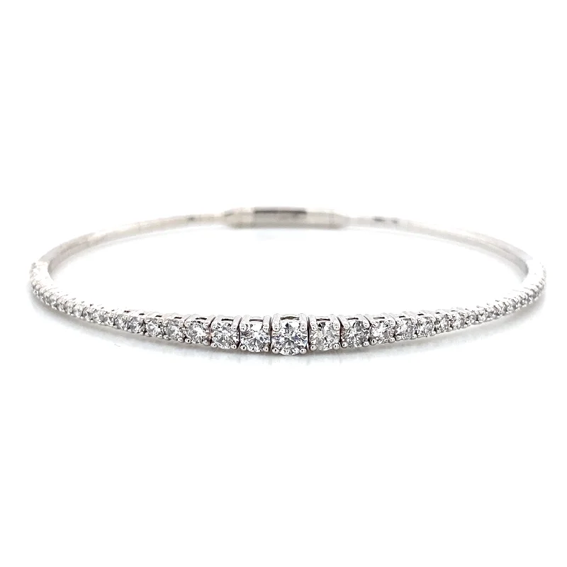 Waterproof Stainless Steel Jewelry For Lasting Beauty Bremer Jewelry Bangle Diamond Bracelet in 14K White Gold (1.52ctw) Waterproof Stainless Steel Jewelry For Lasting Beauty Bremer Jewelry Bangle Diamond Bracelet in 14K White Gold (1.52ctw)