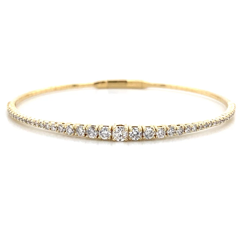 Premium Jewelry, Premium Discounts – Act Fast Bremer Jewelry Bangle Diamond Bracelet in 14K Yellow Gold (1.50ctw) Premium Jewelry, Premium Discounts – Act Fast Bremer Jewelry Bangle Diamond Bracelet in 14K Yellow Gold (1.50ctw)