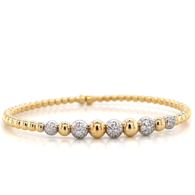 Upgrade Your Jewelry Collection For Less Bangle Diamond Bracelet in 18K Yellow Gold (0.30ctw) Upgrade Your Jewelry Collection For Less Bangle Diamond Bracelet in 18K Yellow Gold (0.30ctw)