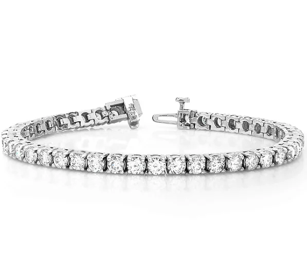 High-End Sparkle, Low-End Prices – Jewelry Sale Live Bremer Jewelry Tennis Diamond Bracelet in 18K White Gold (3.90ctw) High-End Sparkle, Low-End Prices – Jewelry Sale Live Bremer Jewelry Tennis Diamond Bracelet in 18K White Gold (3.90ctw)