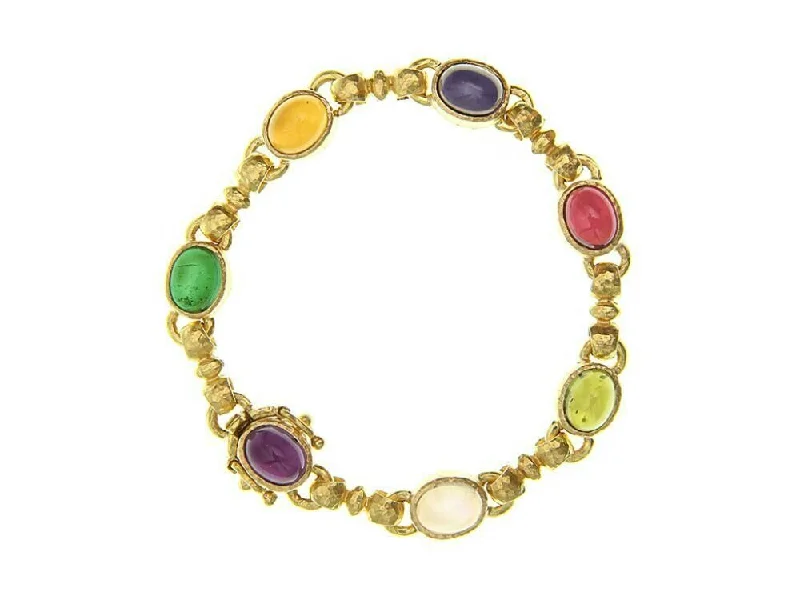 Jewelry Clearance – Final Chance To Save Big Elizabeth Locke “Tutti Frutti” Oval Cabochon Stone Link Bracelet Jewelry Clearance – Final Chance To Save Big Elizabeth Locke “Tutti Frutti” Oval Cabochon Stone Link Bracelet