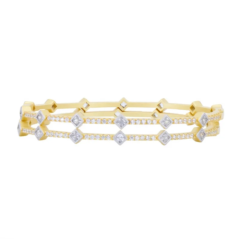 Flash Deals On Fine Jewelry – Shop Before It's Gone Freida Rothman Signature Geometric Twin Hinge Bangle Flash Deals On Fine Jewelry – Shop Before It's Gone Freida Rothman Signature Geometric Twin Hinge Bangle