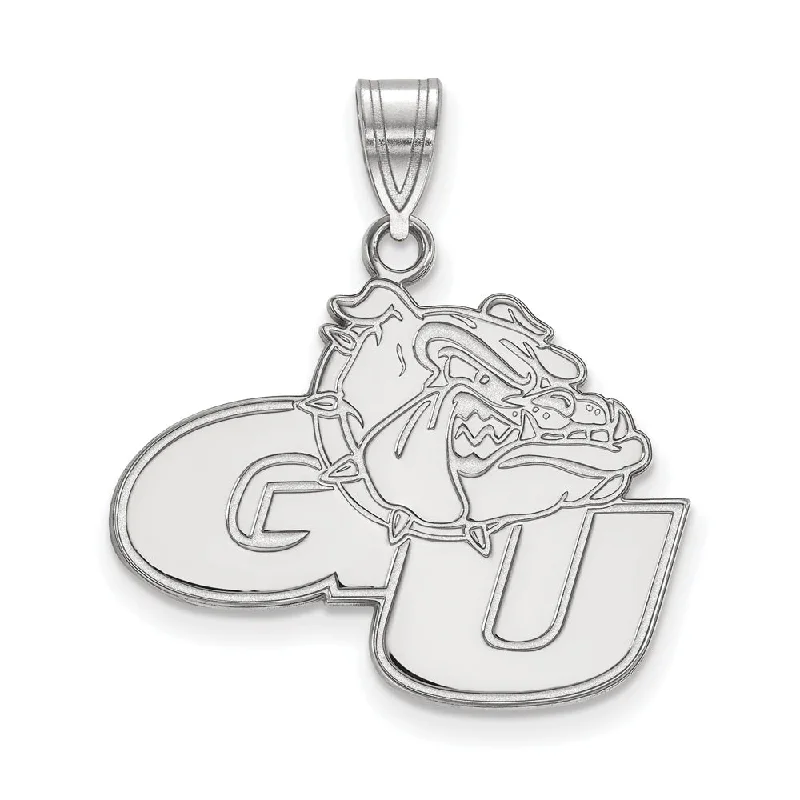 Unmissable Jewelry Clearance – Final Reductions 10k White Gold Gonzaga U Large Pendant