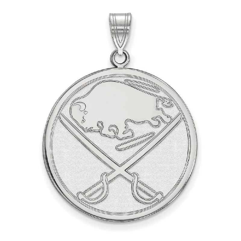 Celebrate With Sparkle – Jewelry Sale Now Live 10k White Gold NHL Buffalo Sabres XL Disc Pendant Celebrate With Sparkle – Jewelry Sale Now Live 10k White Gold NHL Buffalo Sabres XL Disc Pendant