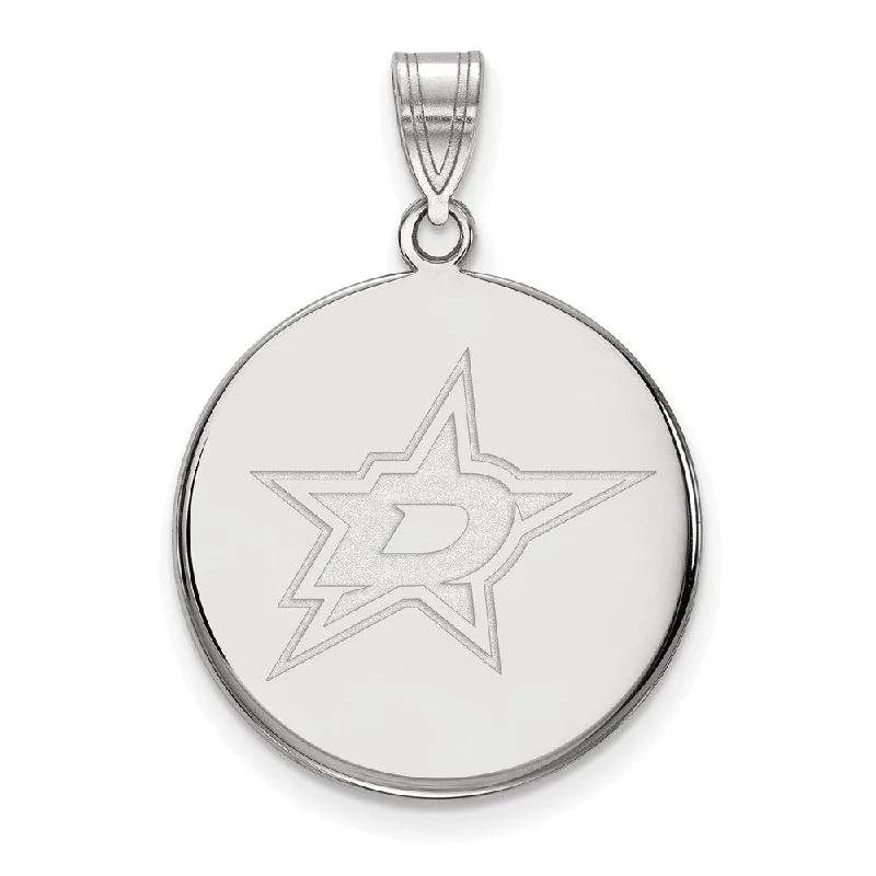Trending Jewelry Styles Now At Limited-Time Discounts 10k White Gold NHL Dallas Stars Large Disc Pendant Trending Jewelry Styles Now At Limited-Time Discounts 10k White Gold NHL Dallas Stars Large Disc Pendant
