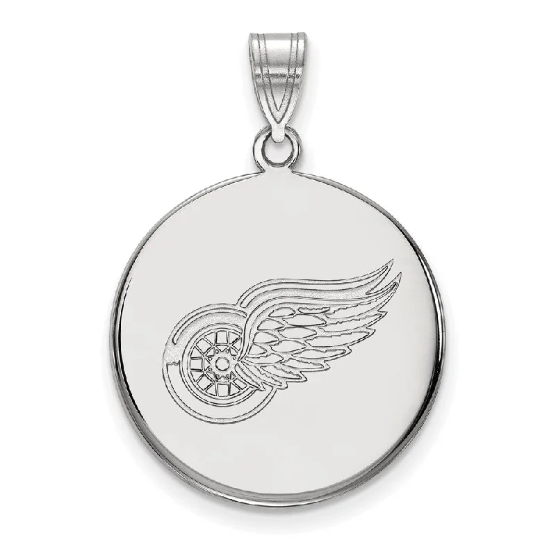 Exclusive Jewelry Offers – Sparkle For Less 10k White Gold NHL Detroit Red Wings Large Disc Pendant Exclusive Jewelry Offers – Sparkle For Less 10k White Gold NHL Detroit Red Wings Large Disc Pendant