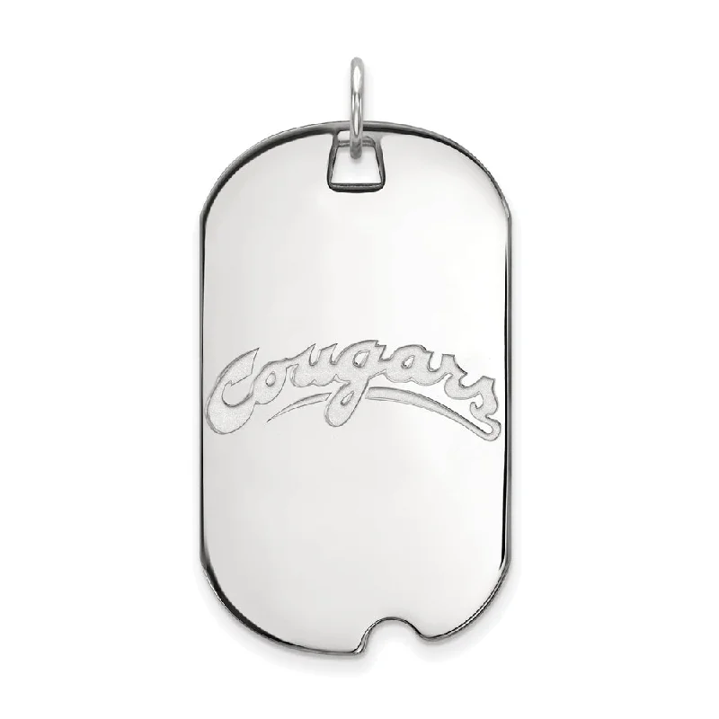 Limited-Time Offer On Elegant Jewelry Pieces 10k White Gold Washington State Large Script Dog Tag Pendant Limited-Time Offer On Elegant Jewelry Pieces 10k White Gold Washington State Large Script Dog Tag Pendant