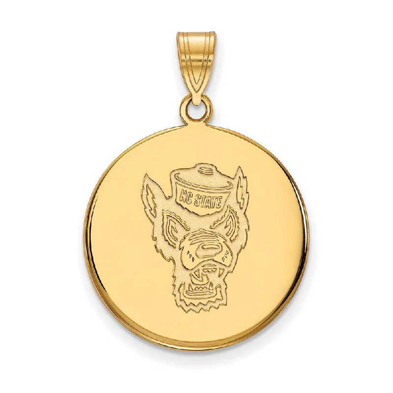 Unique Jewelry Designs Now At Discounted Rates 10k Yellow Gold North Carolina State Large Logo Disc Pendant Unique Jewelry Designs Now At Discounted Rates 10k Yellow Gold North Carolina State Large Logo Disc Pendant
