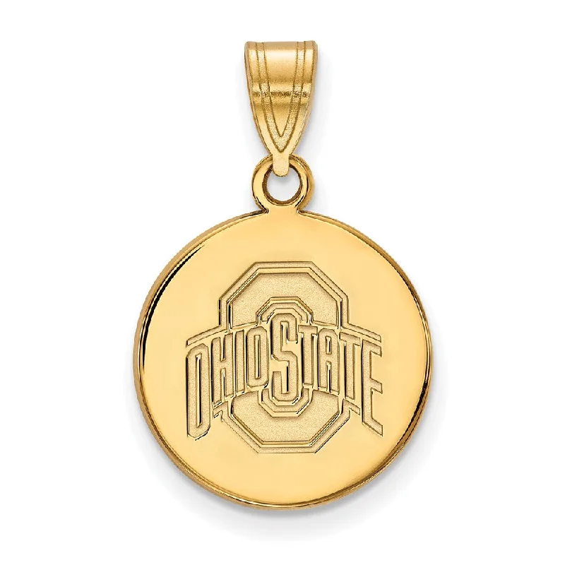 Chic And Stylish Jewelry At Exclusive Prices 10k Yellow Gold Ohio State Medium Logo Disc Pendant Chic And Stylish Jewelry At Exclusive Prices 10k Yellow Gold Ohio State Medium Logo Disc Pendant
