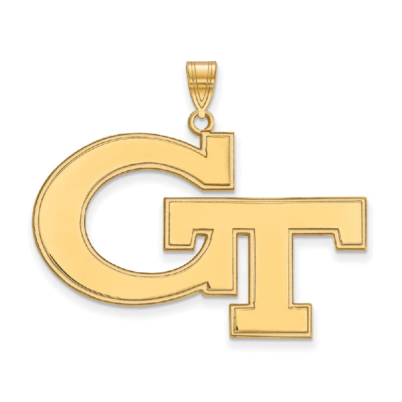 Handmade Pearl Jewelry For Timeless Elegance 14k Gold Plated Silver Georgia Technology XL Pendant Handmade Pearl Jewelry For Timeless Elegance 14k Gold Plated Silver Georgia Technology XL Pendant