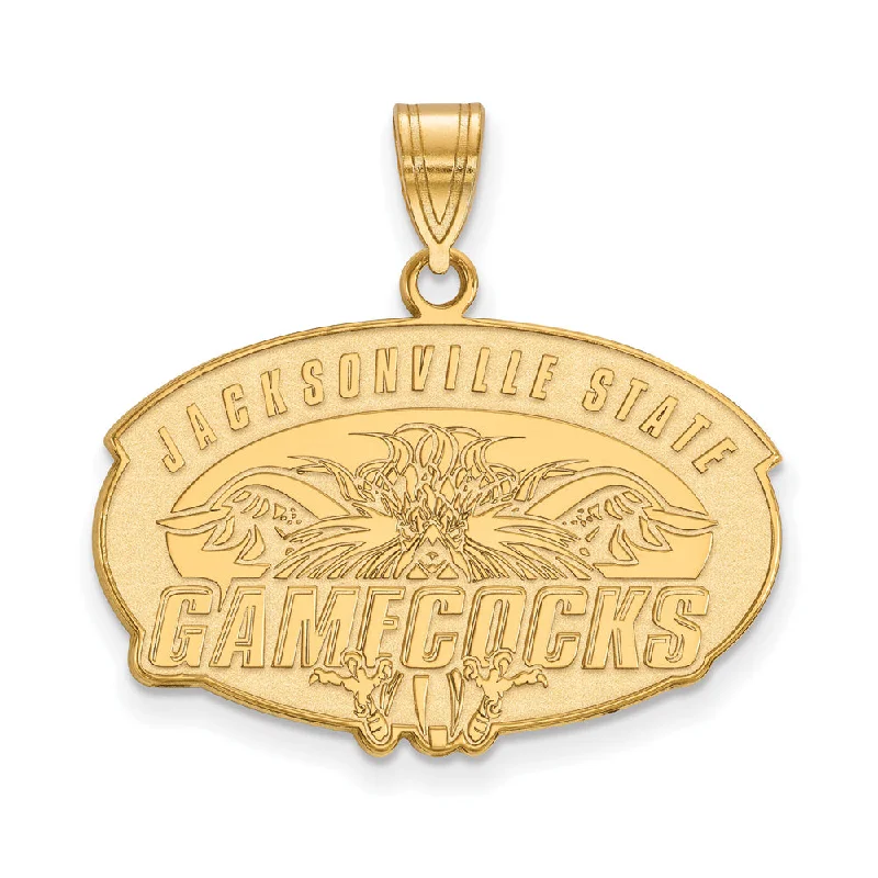 The Ultimate Jewelry Sale – Shop Premium Styles 14k Gold Plated Silver Jacksonville State Large Pendant The Ultimate Jewelry Sale – Shop Premium Styles 14k Gold Plated Silver Jacksonville State Large Pendant