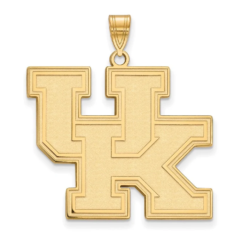 Seasonal Jewelry Deals – Elevate Your Style 14k Gold Plated Silver U. of Kentucky XL 'UK' Pendant Seasonal Jewelry Deals – Elevate Your Style 14k Gold Plated Silver U. of Kentucky XL 'UK' Pendant