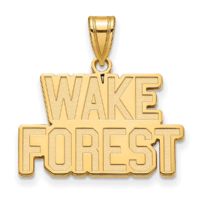 Shine In Style – Shop Jewelry Discounts Today 14k Gold Plated Silver Wake Forest U. Medium Logo Pendant Shine In Style – Shop Jewelry Discounts Today 14k Gold Plated Silver Wake Forest U. Medium Logo Pendant