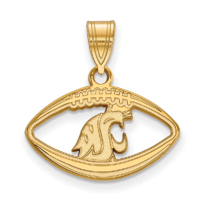 Trending Jewelry Now Available At Exclusive Prices 14k Gold Plated Silver Washington State Football Pendant Trending Jewelry Now Available At Exclusive Prices 14k Gold Plated Silver Washington State Football Pendant