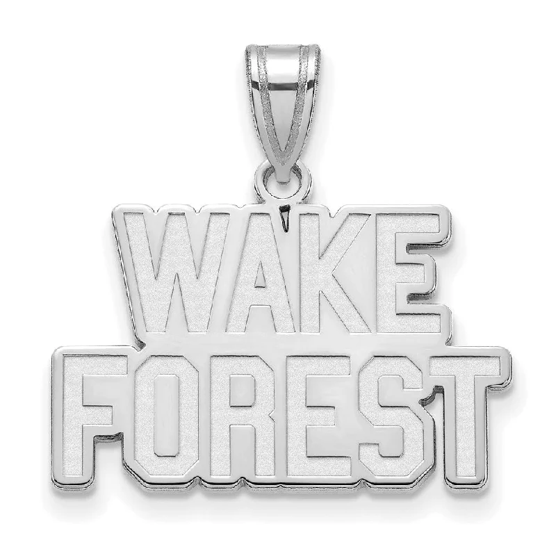 Limited-Stock Jewelry Sale – Shop Before It's Gone 14k White Gold Wake Forest U. Medium Logo Pendant Limited-Stock Jewelry Sale – Shop Before It's Gone 14k White Gold Wake Forest U. Medium Logo Pendant