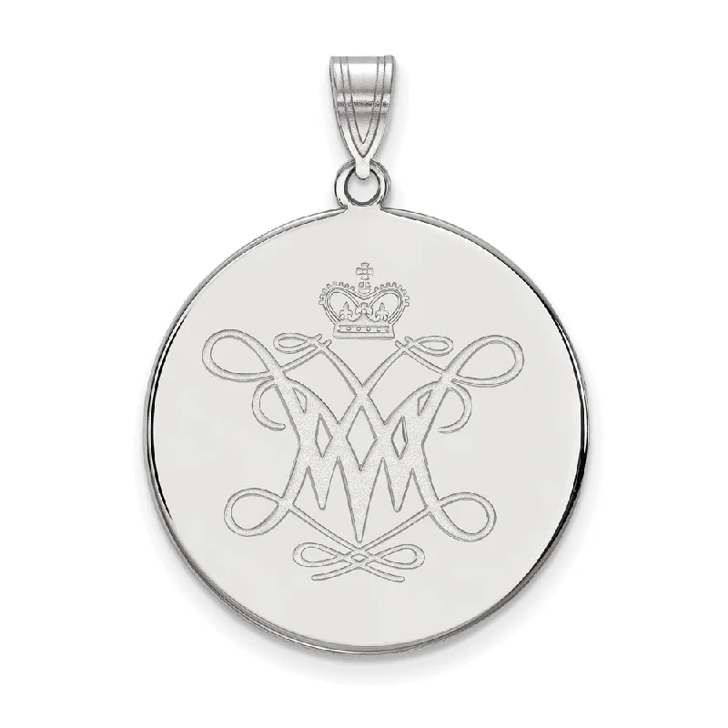 Premium Diamond Jewelry At Once-In-A-Lifetime Discounts 14k White Gold William and Mary XL Disc Pendant Premium Diamond Jewelry At Once-In-A-Lifetime Discounts 14k White Gold William and Mary XL Disc Pendant