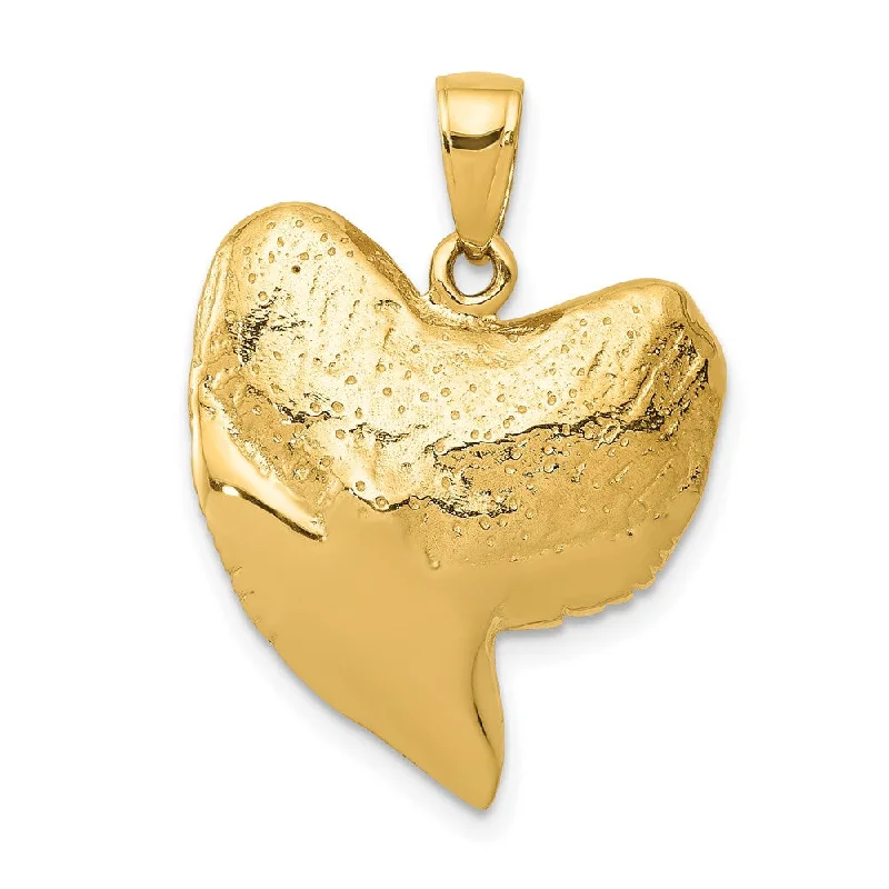 Huge Savings On Timeless Jewelry Collections 14k Yellow Gold 3D Shark Tooth Pendant Huge Savings On Timeless Jewelry Collections 14k Yellow Gold 3D Shark Tooth Pendant