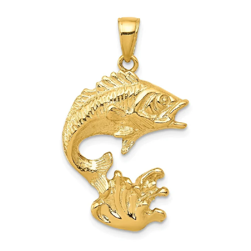 Luxury Jewelry Clearance – Shop Premium Styles Now 14k Yellow Gold Jumping Bass Pendant Luxury Jewelry Clearance – Shop Premium Styles Now 14k Yellow Gold Jumping Bass Pendant
