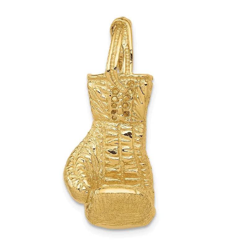 Bestselling Jewelry At Special Promotional Rates 14k Yellow Gold Large 3D Boxing Glove Pendant Bestselling Jewelry At Special Promotional Rates 14k Yellow Gold Large 3D Boxing Glove Pendant