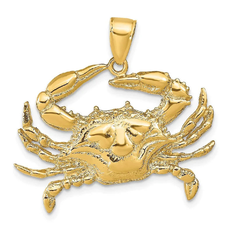 Jewelry Flash Sale – Stylish Designs At Unbeatable Rates 14k Yellow Gold Large Blue Crab Pendant Jewelry Flash Sale – Stylish Designs At Unbeatable Rates 14k Yellow Gold Large Blue Crab Pendant