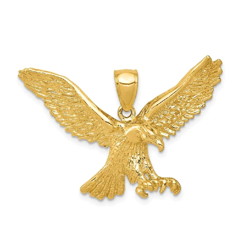 Trending Jewelry Now Available At Exclusive Prices 14k Yellow Gold Large Flying Eagle Pendant Trending Jewelry Now Available At Exclusive Prices 14k Yellow Gold Large Flying Eagle Pendant