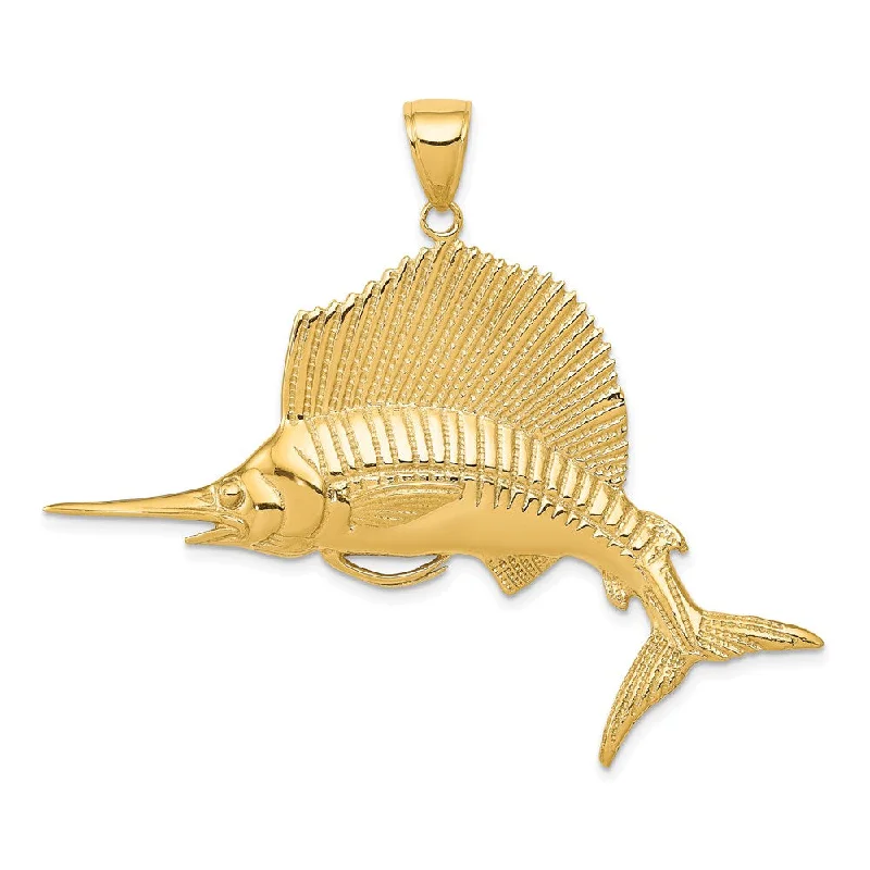 Get The Best Deals On Timeless Jewelry Pieces 14k Yellow Gold Large Sailfish Pendant Get The Best Deals On Timeless Jewelry Pieces 14k Yellow Gold Large Sailfish Pendant
