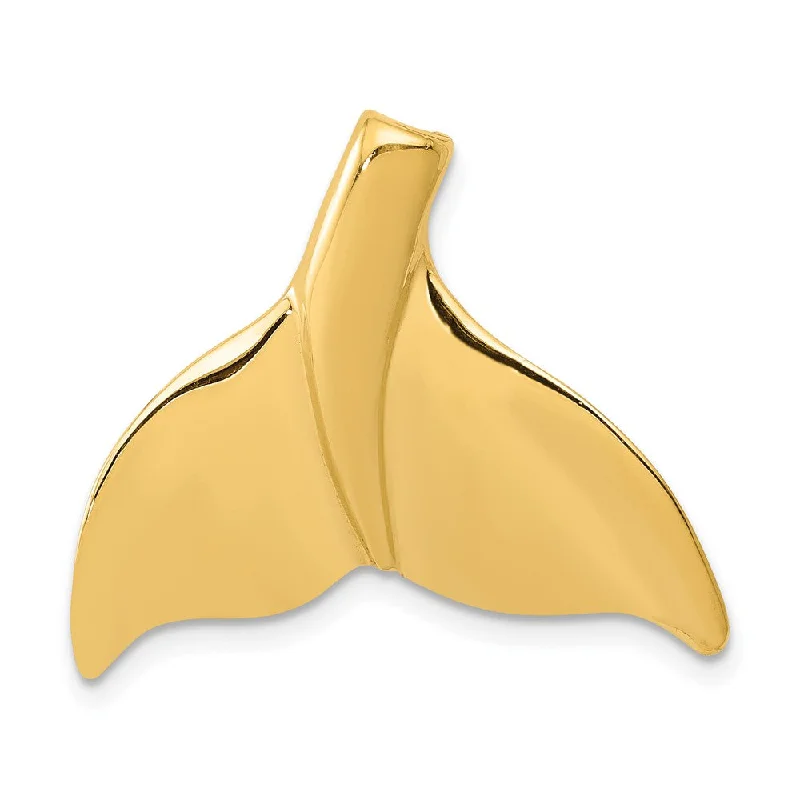 Premium Diamond Jewelry For Unforgettable Moments 14k Yellow Gold Large Whale Tail Slide Premium Diamond Jewelry For Unforgettable Moments 14k Yellow Gold Large Whale Tail Slide