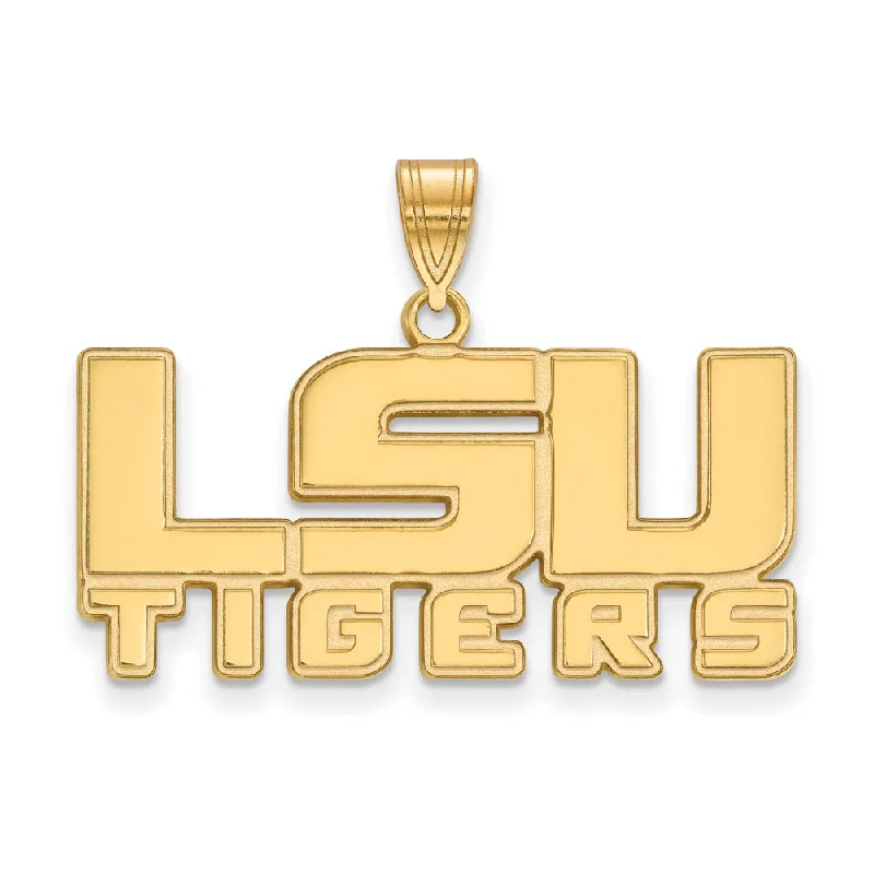 Make Every Moment Shine – Jewelry Discounts Available 14k Yellow Gold Louisiana State Medium 'LSU TIGERS' Pendant