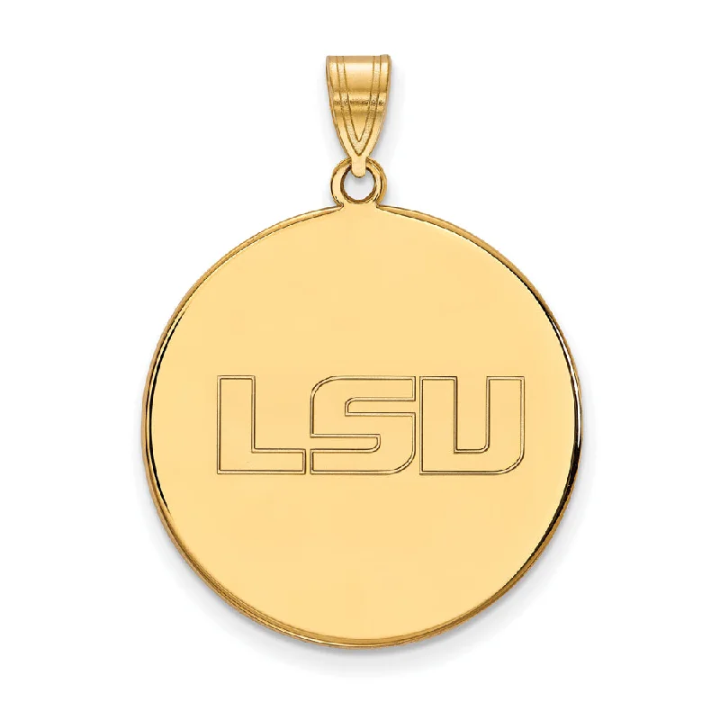 Shop Dazzling Jewelry At The Best Prices 14k Yellow Gold Louisiana State XL Disc Pendant Shop Dazzling Jewelry At The Best Prices 14k Yellow Gold Louisiana State XL Disc Pendant