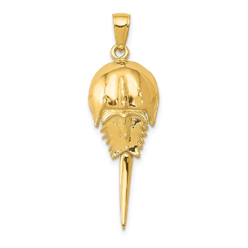 Sparkle More For Less – Jewelry Sale Happening Now 14k Yellow Gold Moveable Horseshoe Crab Pendant Sparkle More For Less – Jewelry Sale Happening Now 14k Yellow Gold Moveable Horseshoe Crab Pendant