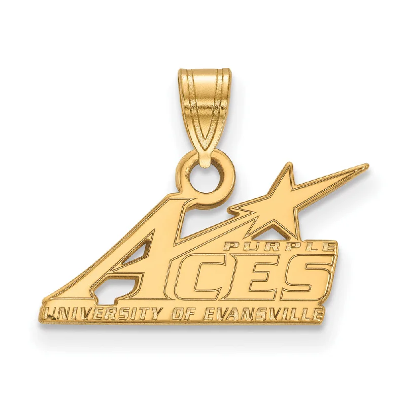 Make Every Moment Shine – Jewelry Discounts Available 14k Yellow Gold U of Evansville Small Pendant Make Every Moment Shine – Jewelry Discounts Available 14k Yellow Gold U of Evansville Small Pendant