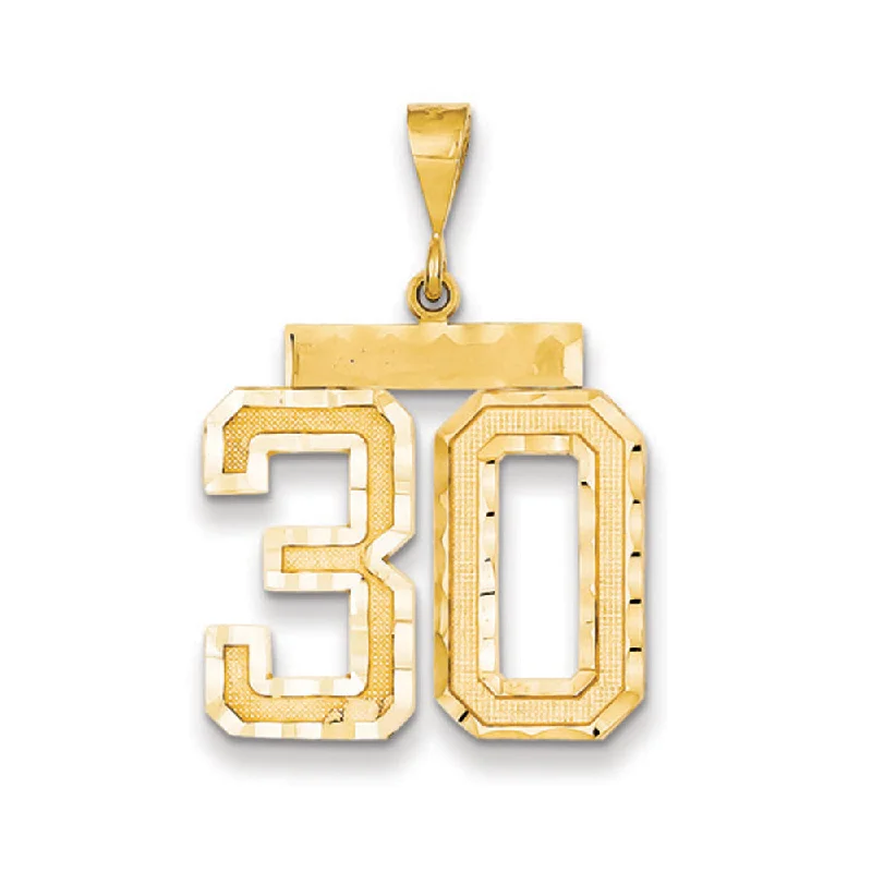 Shine In Style – Shop Jewelry Discounts Today 14k Yellow Gold, Varsity Collection, Large D/C Pendant Number 30